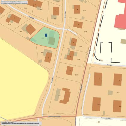 Illustrerad karta över fastigheten eller området