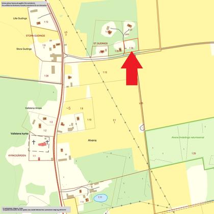 Illustrerad karta över fastigheten eller området