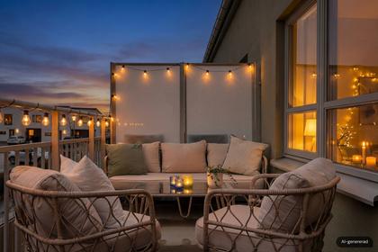 Balkong eller utsiktsbild