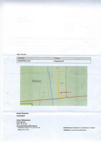 Illustrerad karta över fastigheten eller området
