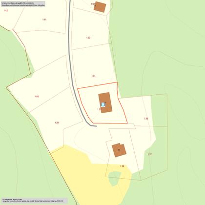 Illustrerad karta över fastigheten eller området