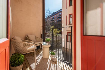 Balkong eller utsiktsbild