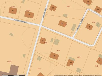 Illustrerad karta över fastigheten eller området