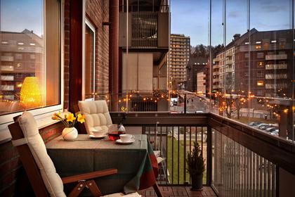 Balkong eller utsiktsbild