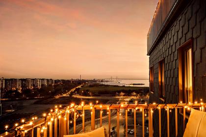 Balkong eller utsiktsbild