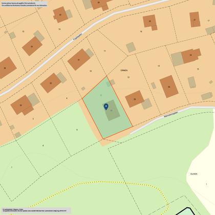 Illustrerad karta över fastigheten eller området