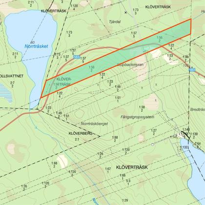 Illustrerad karta över fastigheten eller området
