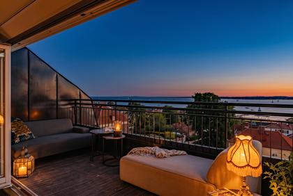 Balkong eller utsiktsbild