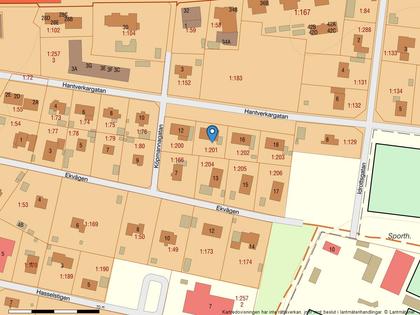 Illustrerad karta över fastigheten eller området