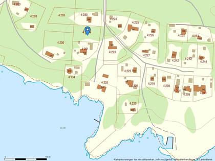 Illustrerad karta över fastigheten eller området