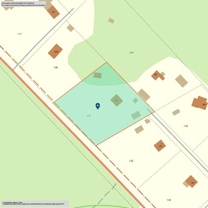 Illustrerad karta över fastigheten eller området