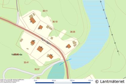Illustrerad karta över fastigheten eller området
