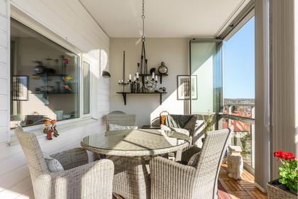 Balkong eller utsiktsbild