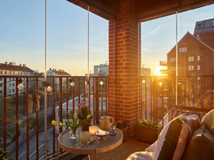 Balkong eller utsiktsbild