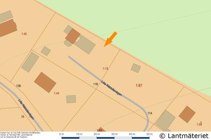 Illustrerad karta över fastigheten eller området