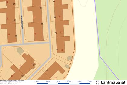 Illustrerad karta över fastigheten eller området