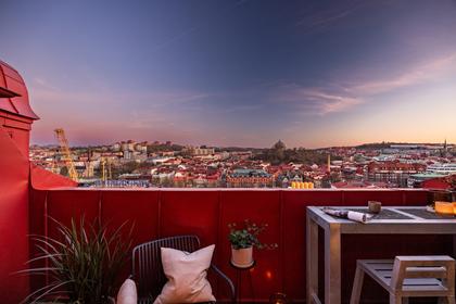 Balkong eller utsiktsbild