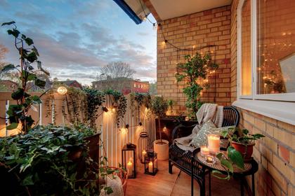 Balkong eller utsiktsbild