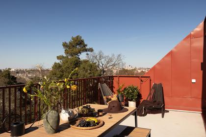 Balkong eller utsiktsbild