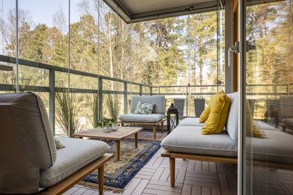 Balkong eller utsiktsbild