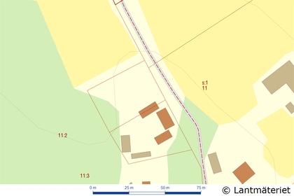 Illustrerad karta över fastigheten eller området