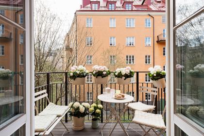 Balkong eller utsiktsbild