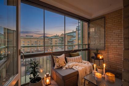 Balkong eller utsiktsbild