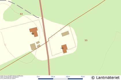 Illustrerad karta över fastigheten eller området
