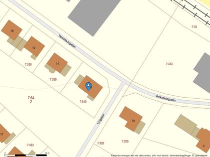 Illustrerad karta över fastigheten eller området