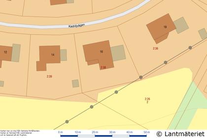 Illustrerad karta över fastigheten eller området