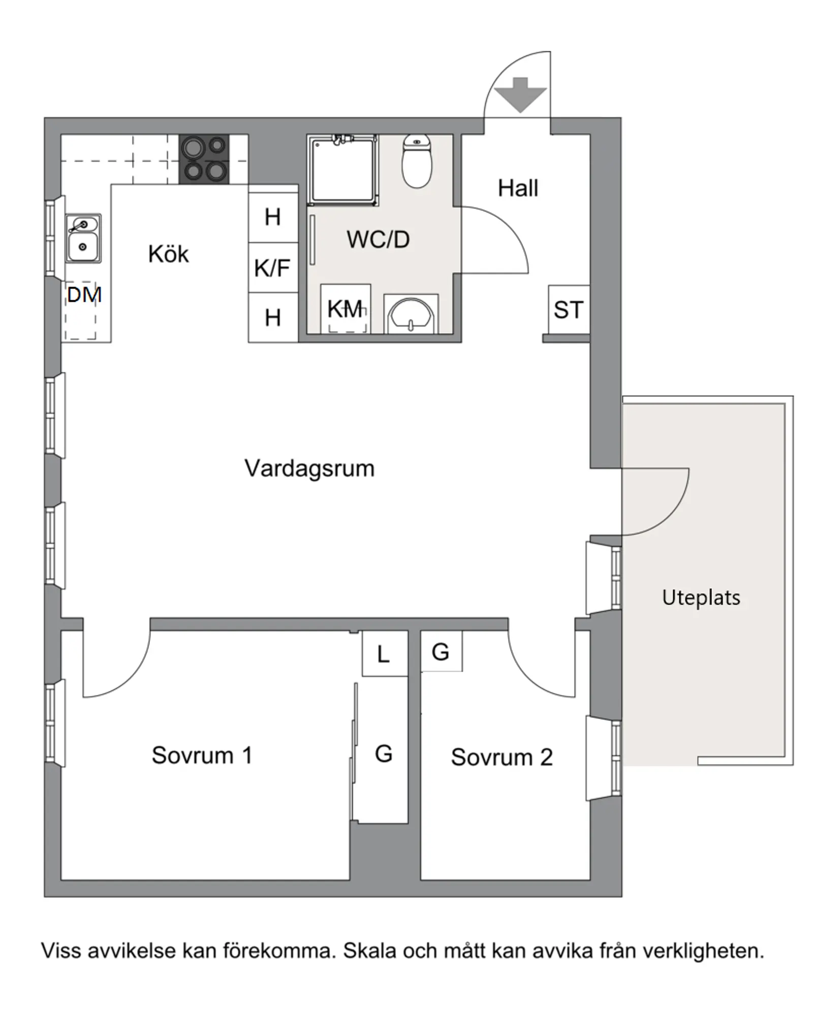 Floor plan for Hundlokegränd 30