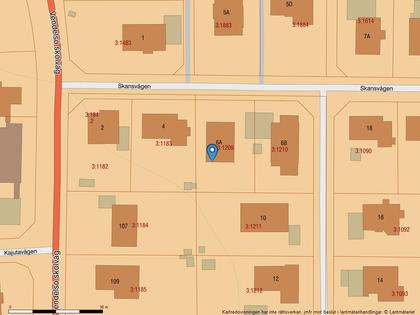 Illustrerad karta över fastigheten eller området