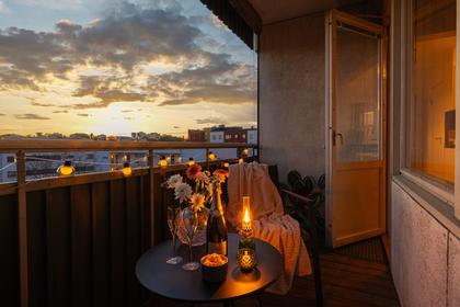 Balkong eller utsiktsbild