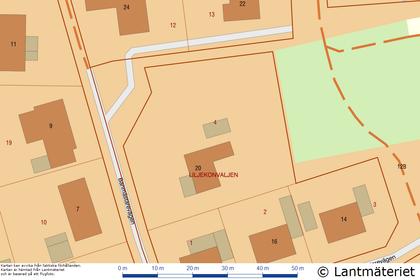 Illustrerad karta över fastigheten eller området