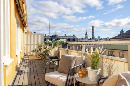 Balkong eller utsiktsbild