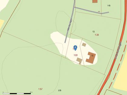 Illustrerad karta över fastigheten eller området