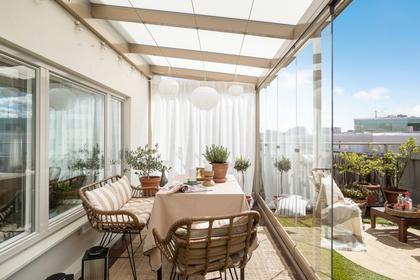 Balkong eller utsiktsbild