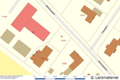 Illustrerad karta över fastigheten eller området