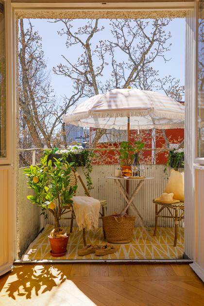 Balkong eller utsiktsbild