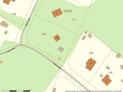 Illustrerad karta över fastigheten eller området