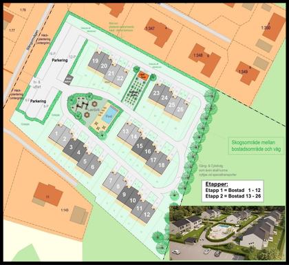 Illustrerad karta över fastigheten eller området