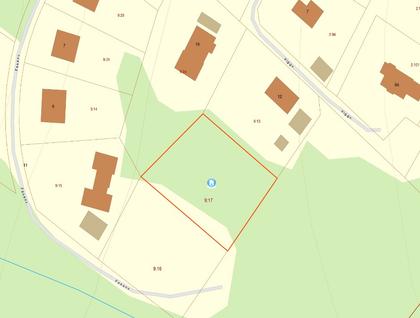 Illustrerad karta över fastigheten eller området