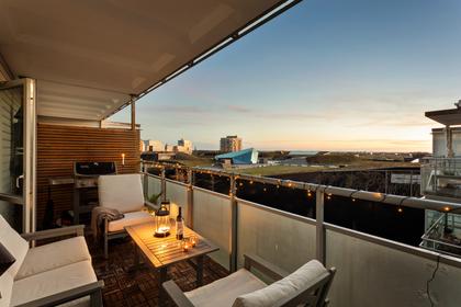 Balkong eller utsiktsbild