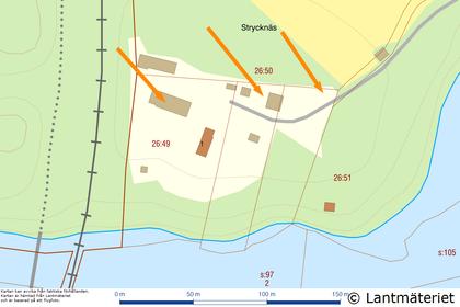 Illustrerad karta över fastigheten eller området