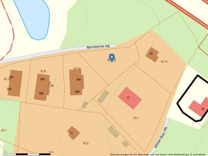 Illustrerad karta över fastigheten eller området