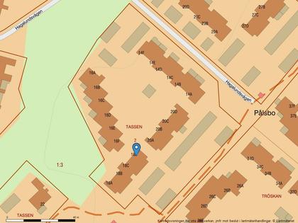 Illustrerad karta över fastigheten eller området