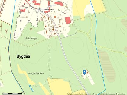 Illustrerad karta över fastigheten eller området