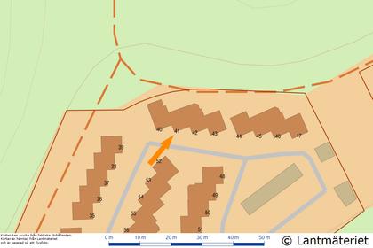 Illustrerad karta över fastigheten eller området