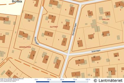 Illustrerad karta över fastigheten eller området