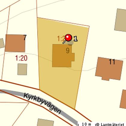Illustrerad karta över fastigheten eller området